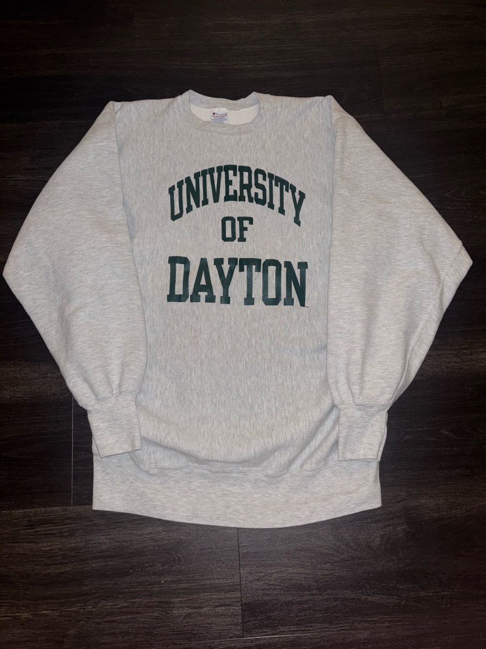 Vintage 80s University Of Dayton Champion Reverse Weave Crewneck Size 3XL USA